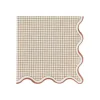 16 SERVIETTES PAPIER COTTAGE 33CM TERRE CRÈME