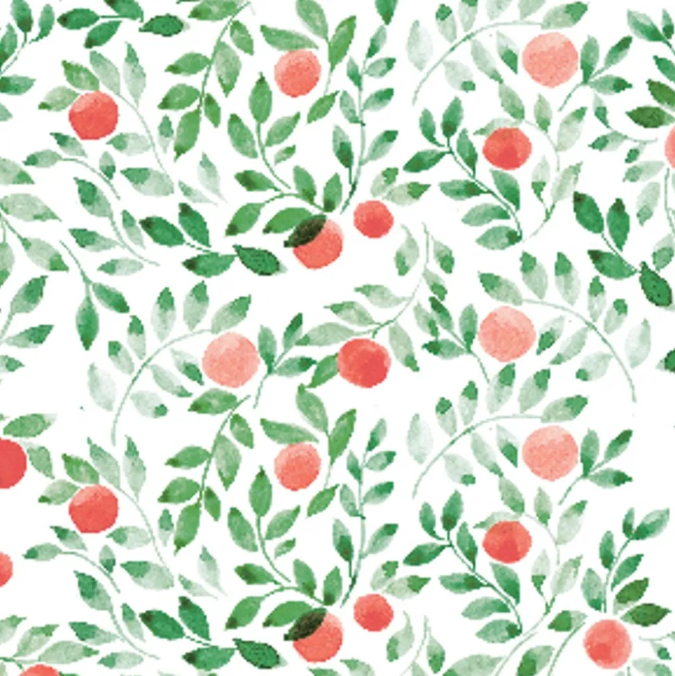 20 SERVIETTES PAPIER DANS MON CITRONNIER ROSE 33CM