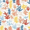 20 SERVIETTES PAPIER DÉFILÉ CORAUX COLORÉ 33CM