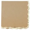 16 SERVIETTES PAPIER FESTON OR 33CM KRAFT