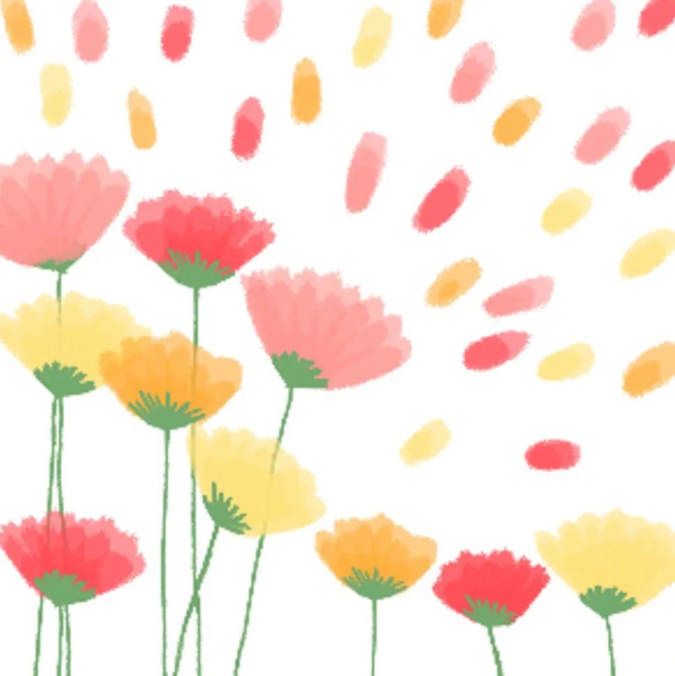 20 SERVIETTES PAPIER FLORAISON CHALEUREUSE 33CM