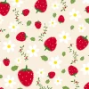 20 SERVIETTES PAPIER FRAISES EN FLEURS 33CM BEIGE