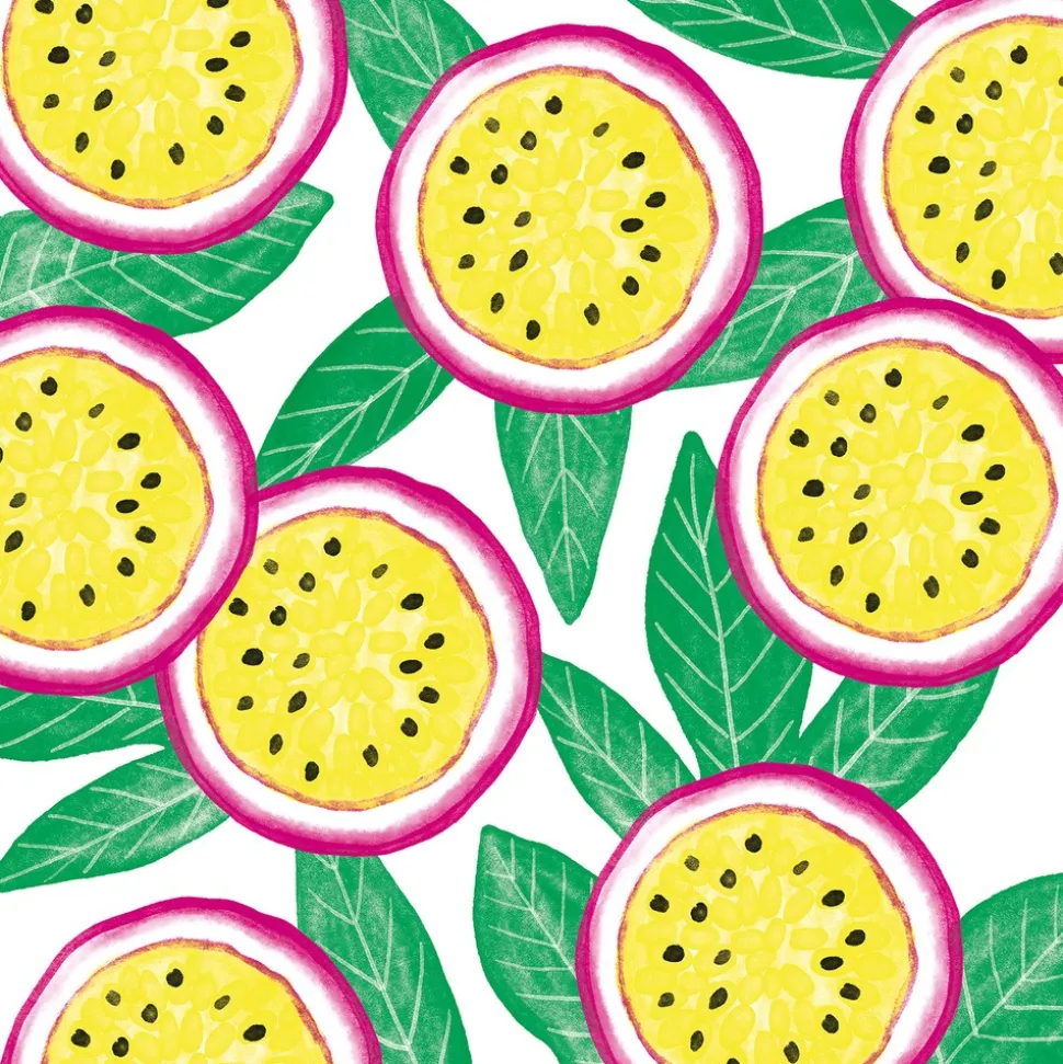 20 SERVIETTES PAPIER FRUIT DU DRAGON 33CM