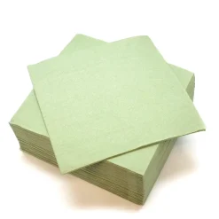 40 SERVIETTES PAPIER GAUFRÉ 38CM OLIVE