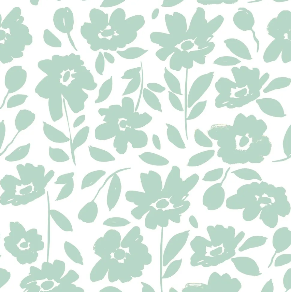 20 SERVIETTES PAPIER INDIA MOOD VERT D'EAU 33CM