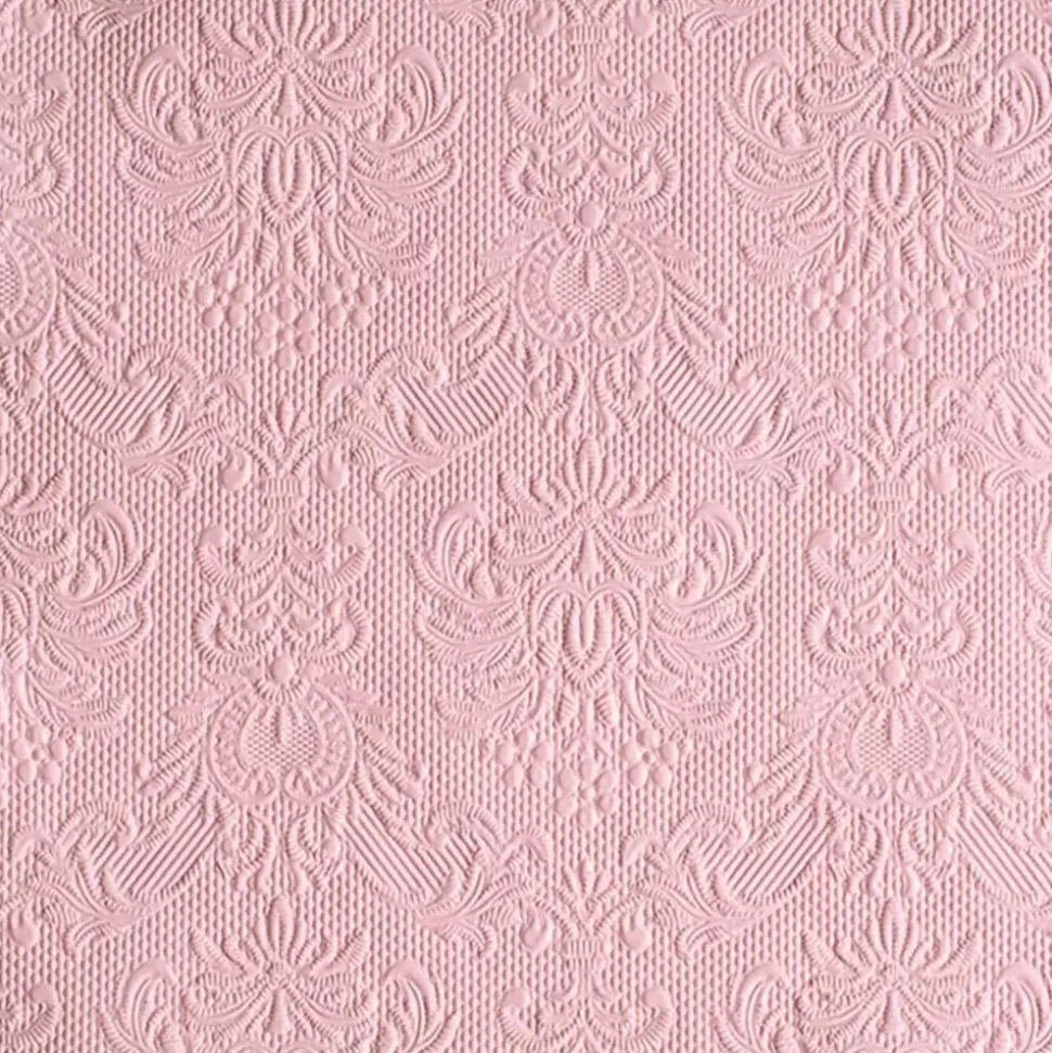 15 SERVIETTES PAPIER ÉLÉGANCE 33CM ROSE PASTEL