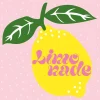 20 SERVIETTES PAPIER LIMONADE CITRON 33CM ROSE