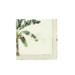 16 SERVIETTES PAPIER LOVE PARADISE 33CM CRÈME