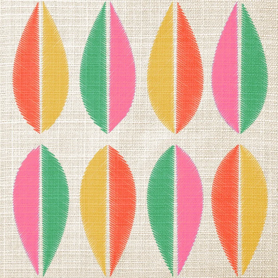 20 SERVIETTES PAPIER MEXIFEUILLES ROSE 33CM
