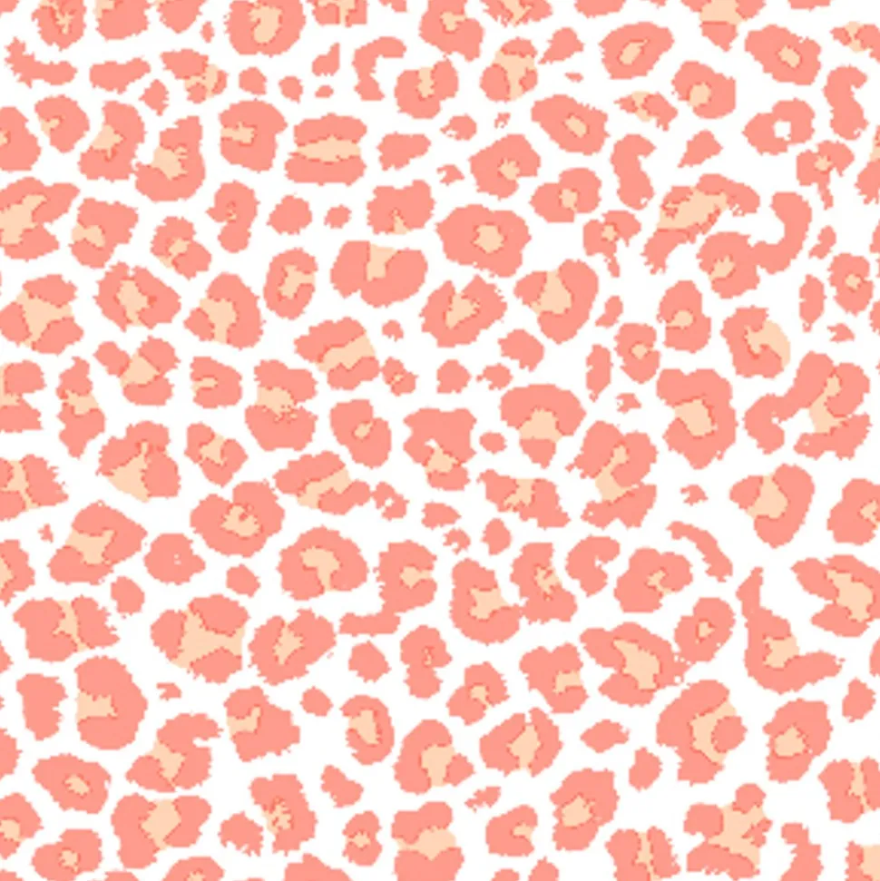 20 SERVIETTES PAPIER PEAU LÉOPARD ROSE 33CM