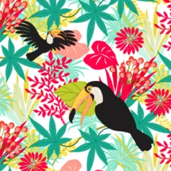 20 SERVIETTES PAPIER TOUCAN MANTHOL FRAMBOISE 33CM