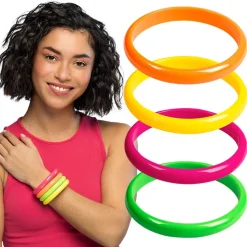 SET DE 4 BRACELETS FLUOS ADULTE