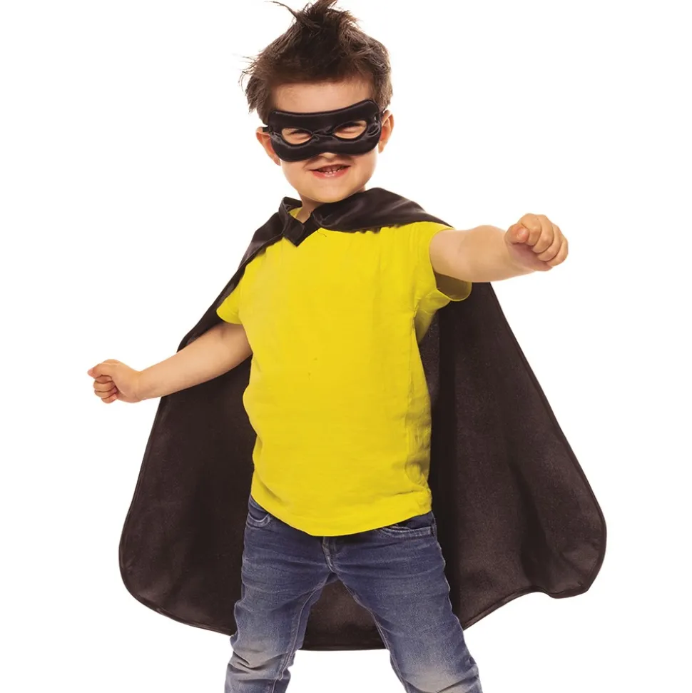 SET SUPER-HÉROS NOIR ENFANT