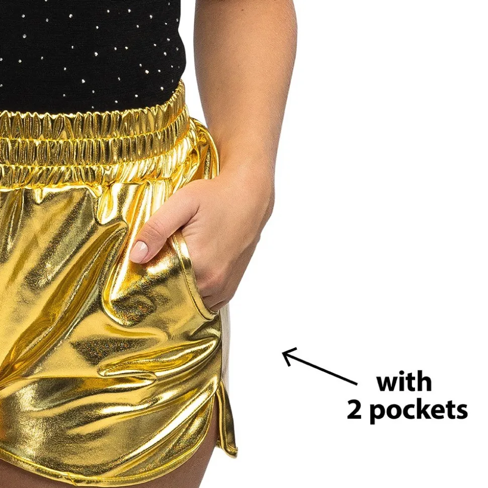 SHORT STRETCH OR MÉTAL FEMME