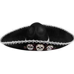 SOMBRERO MARIACHI CALAVERA JOUR DES MORTS ADULTE