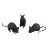 SOURIS DÉCORATIVE PLASTIQUE SANG 12X3.5X8CM NOIR