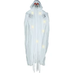 SQUELETTE FANTÔME SUSPENSION DÉCO LED 185CM BLANC
