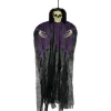 SQUELETTE SUSPENSION DÉCO 90CM NOIR VIOLET