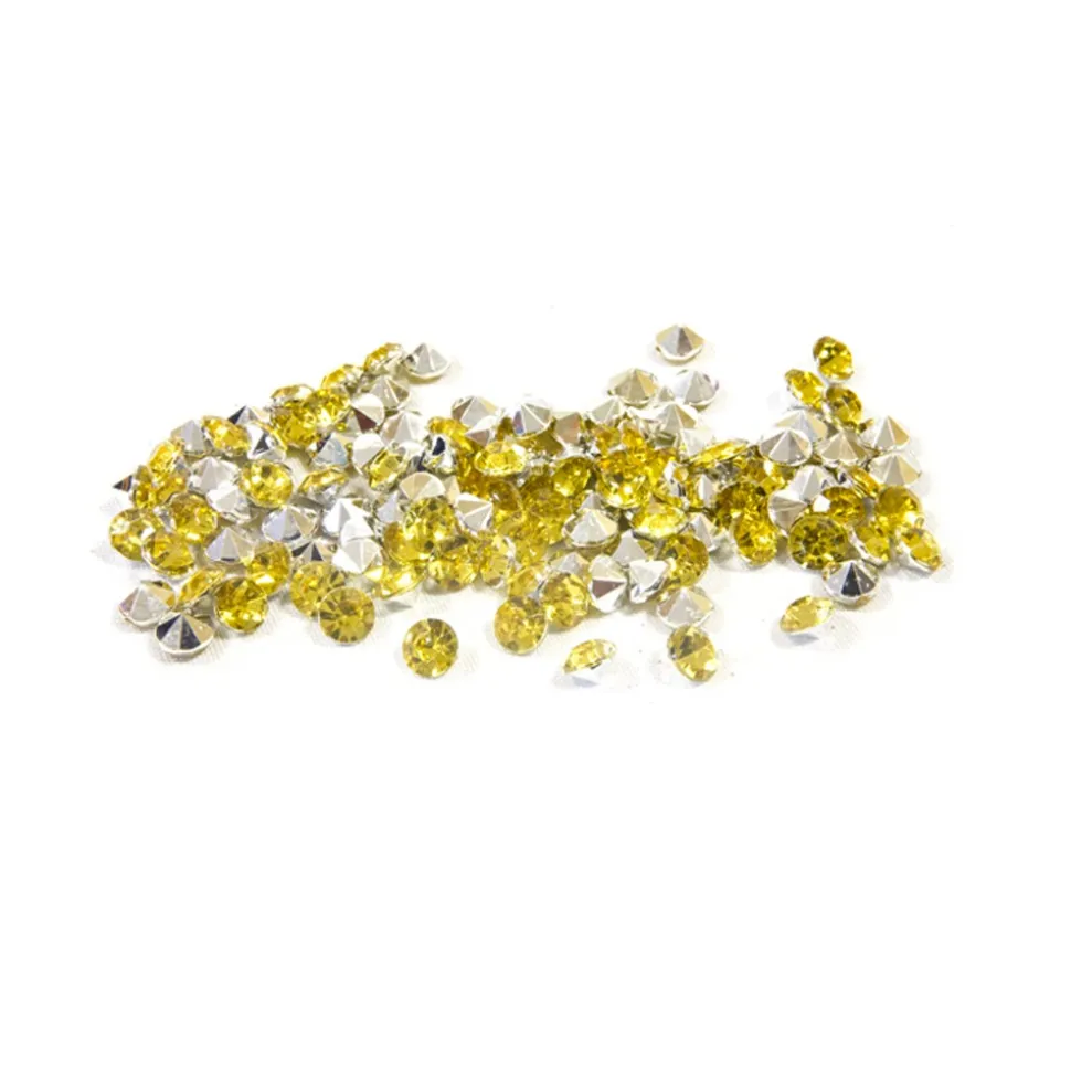 120 STRASS DÉCO DIAMANT 0.5X0.8X0.8CM OR