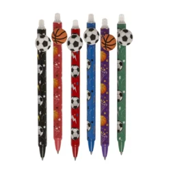 STYLO EFFAÇABLE FOOTBALL ET BASKETBALL 14,5 CM