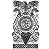 TATOUAGES ÉPHÉMÈRES ART TRIBAL VIKING 14X30CM