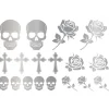 TATOUAGES ÉPHÉMÈRES GOTHIQUE ARGENT ADULTE