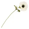 TIGE ANÉMONE ARTIFICIEL 38CM BLANC