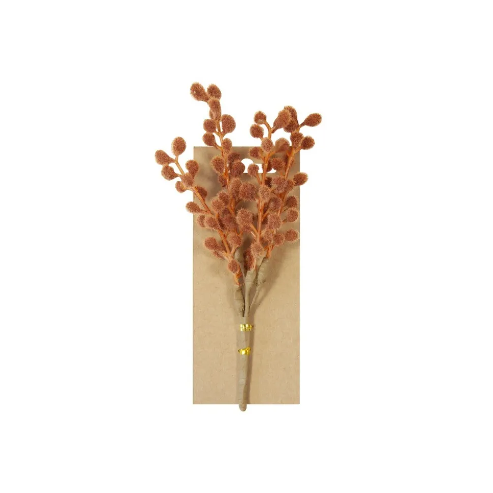 TIGE 3 BRANCHES AUTOMNAL 18X7X3.5CM ORANGE