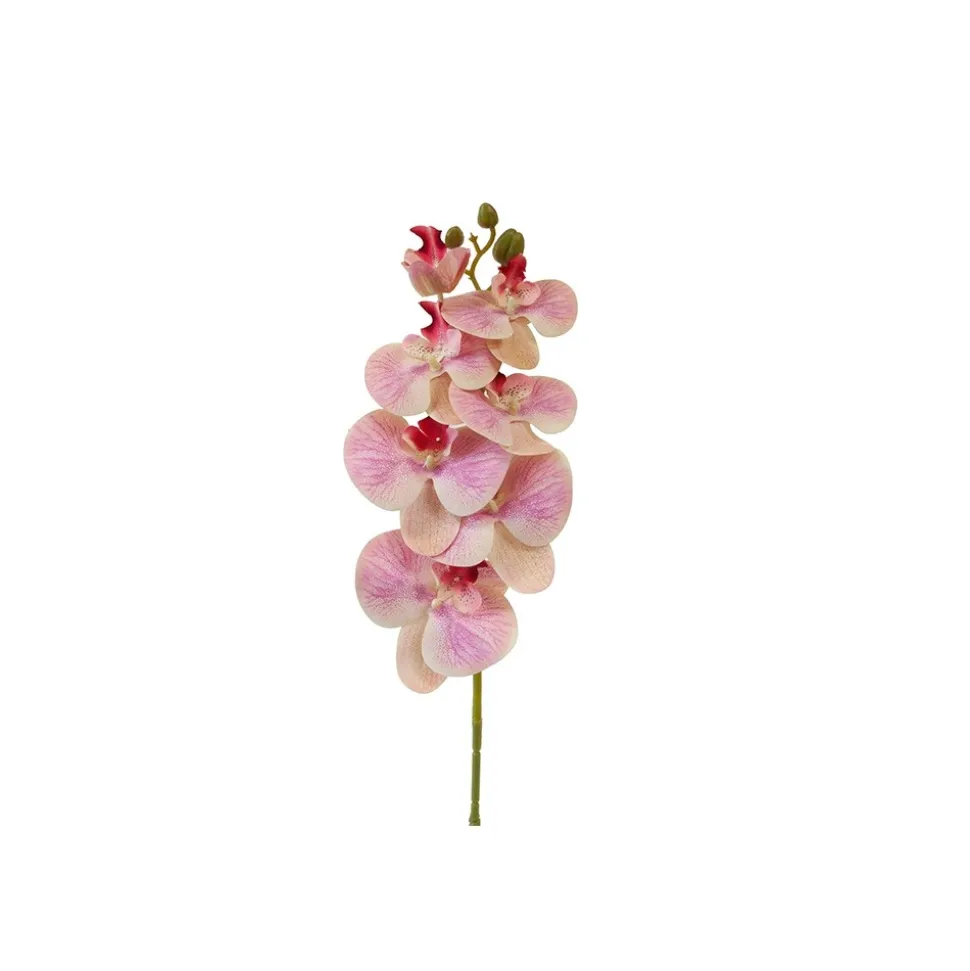 TIGE 7 FLEURS ORCHIDÉ ARTIFICIELLE 75CM ROSE