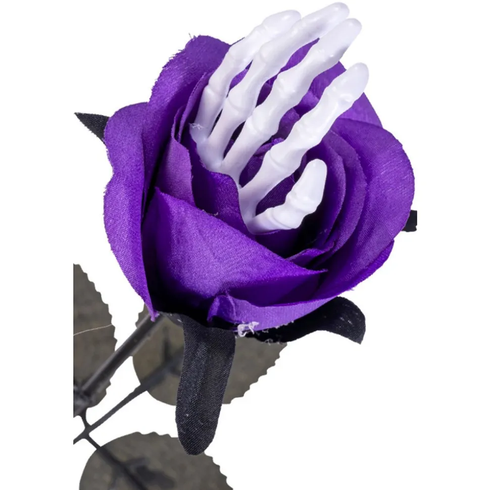 TIGE MAIN SQUELETTE FLEUR ROSIER ARTIFICIEL 38CM