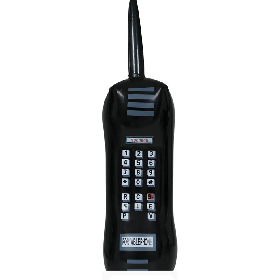 TÉLÉPHONE PORTABLE VINTAGE GONFLABLE 60CM NOIR
