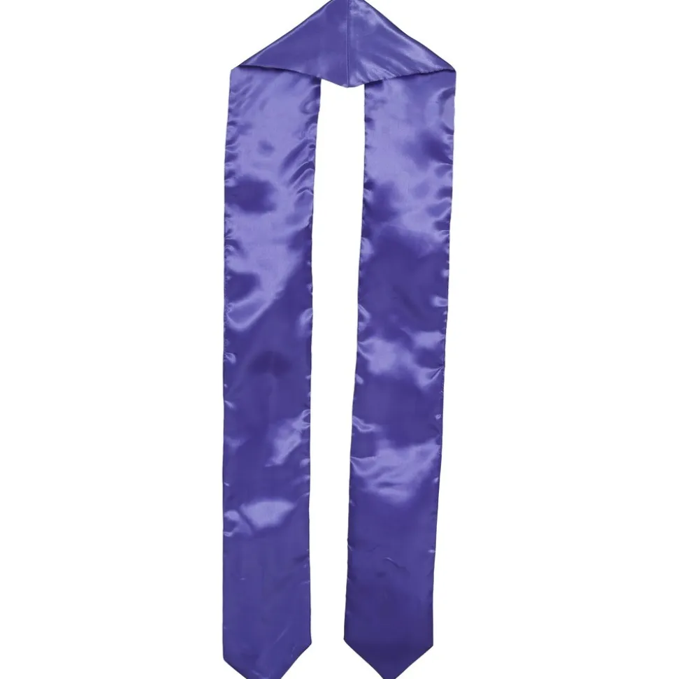 ÉTOLE POLYESTER LILAS CROIX OR RELIGION PRÊTRE