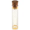 TUBE À ESSAI VERRE POIS OR BOUCHON LIÈGE 10CM