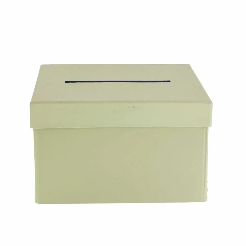 URNE CARTON CÉLÉBRATIONS 19.5X12CM VERT-DE-GRIS