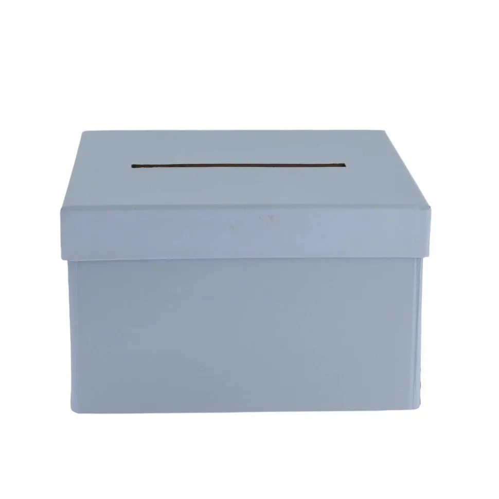 URNE CARTON CÉLÉBRATIONS 19.5X12X19.5CM BLEU ORAGE