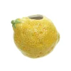 VASE DOLOMITE CITRON 11.5X10X10CM JAUNE