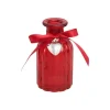 VASE VERRE DÉCO RUBAN PENDENTIF CUR 10.5CM ROUGE