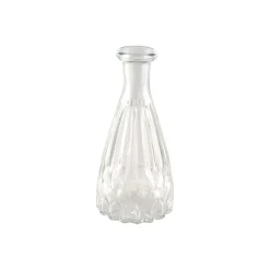 VASE VERRE FAÇONNÉ 5X10.7CM TRANSPARENT