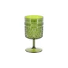 VERRE À PIED RÉUTILISABLE ÉLIXIR 27CL VERT OLIVE
