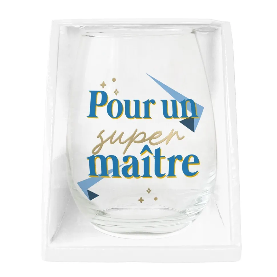 VERRE ROND TRANSPARENT POUR UN SUPER MAÎTRE