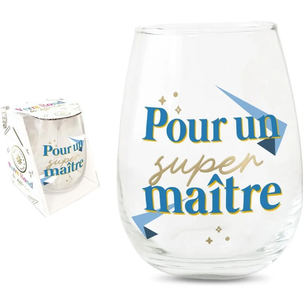 VERRE ROND TRANSPARENT POUR UN SUPER MAÎTRE