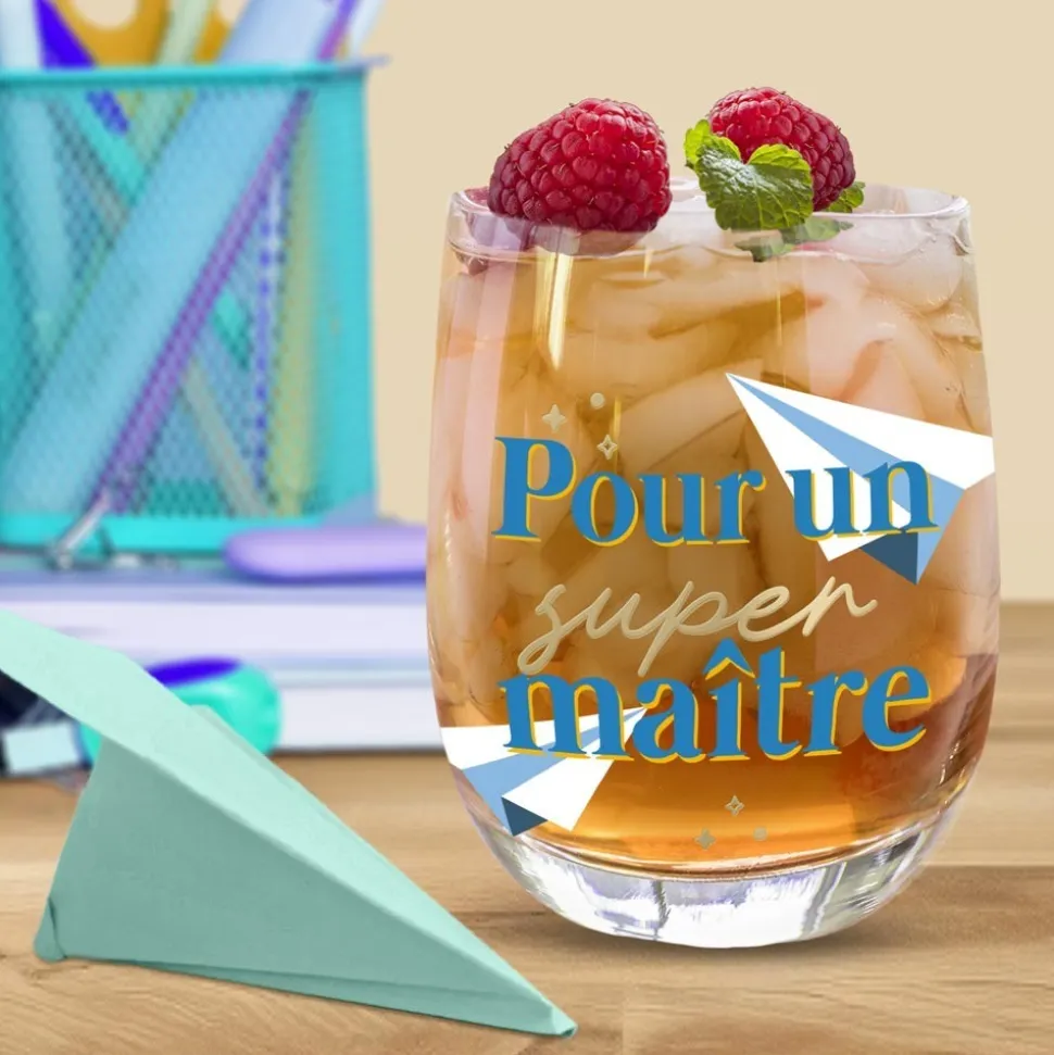 VERRE ROND TRANSPARENT POUR UN SUPER MAÎTRE