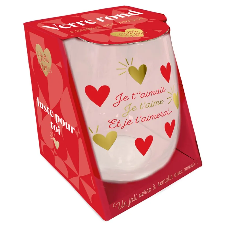 VERRE ROND TRANSPARENT ROMANTIQUE CUR