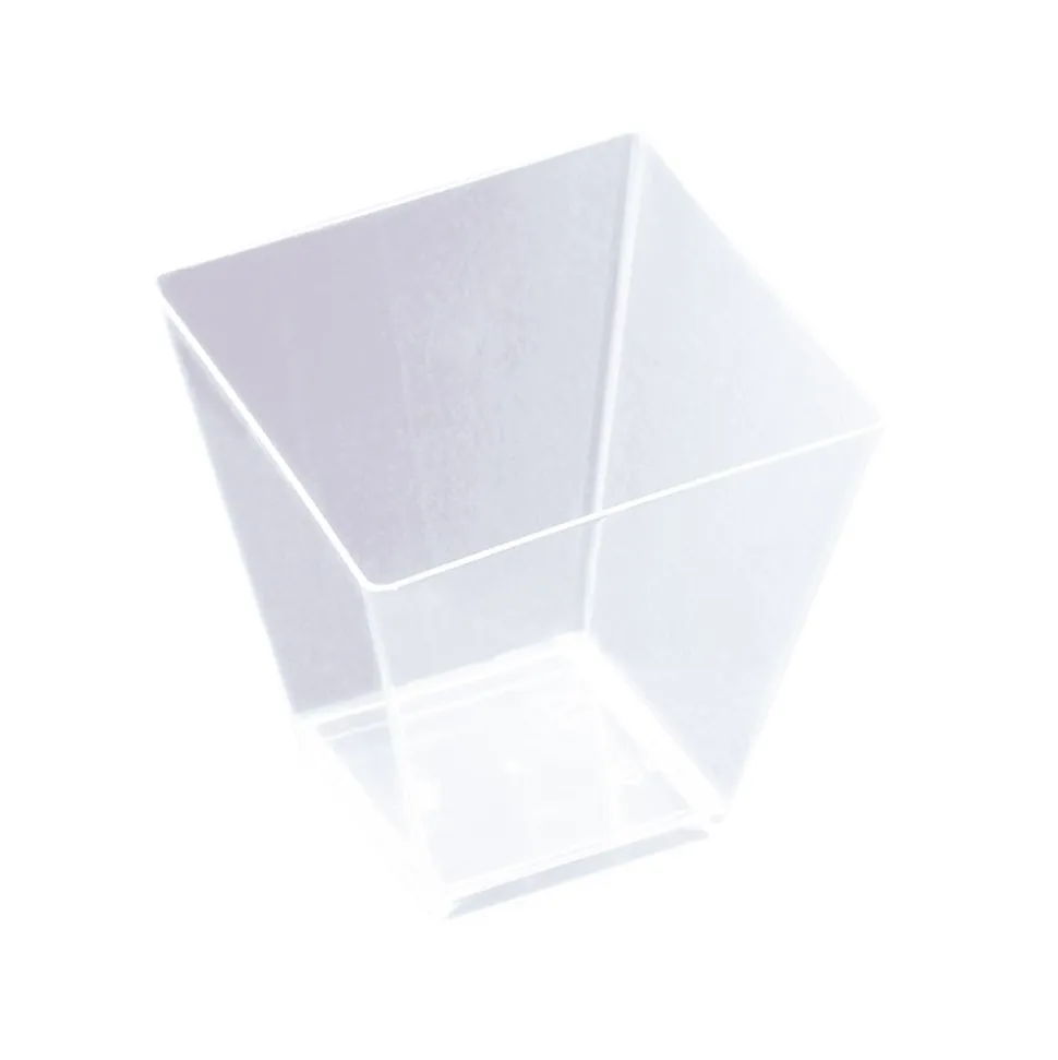 25 VERRINES LOSANGE RÉUTILISABLE 9.5CL TRANSPARENT